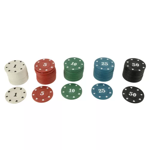 Poker set in case 500 chips 2 packs of cards