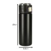Thermal mug with spout LED thermos 420ml black