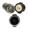 Thermal mug with spout LED thermos 420ml black