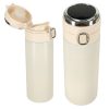 Thermal mug with spout LED thermos 420ml in beige