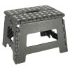 Non-slip folding stool 22cm dark grey