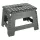 Non-slip folding stool 22cm dark grey
