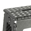 Non-slip folding stool 22cm dark grey