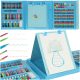 Plastic painting set in case 208 pcs. blue