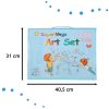 Plastic painting set in case 208 pcs. blue