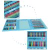 Plastic painting set in case 208 pcs. blue