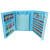 Plastic painting set in case 208 pcs. blue