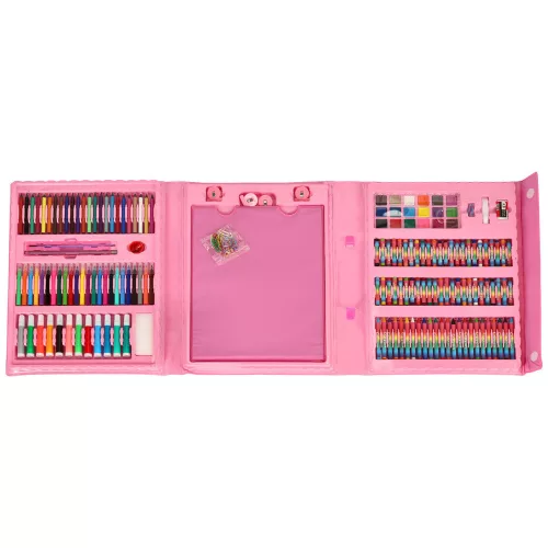 Plastic painting set in case 208el pink