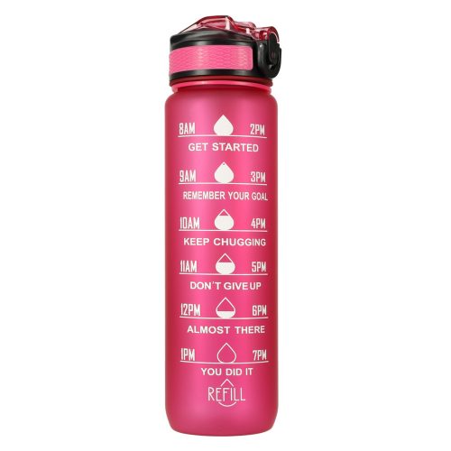 Water bottle 1l pink