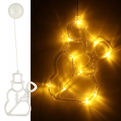 LED hanging lamp Christmas decoration snowman 49cm 10 LEDs