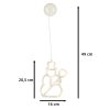 LED függőlámpa karácsonyfadísz hóember 49cm 10 LED