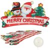 LED karácsonyi függőlámpák, Merry Christmas dekoráció, 45 cm