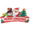 LED karácsonyi függőlámpák, Merry Christmas dekoráció, 45 cm