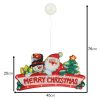 LED karácsonyi függőlámpák, Merry Christmas dekoráció, 45 cm