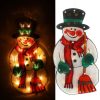 LED függőlámpa karácsonyfadísz hóember 45cm