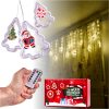 LED karácsonyfa képfüggöny fények 3m 10 USB izzók
