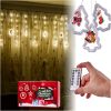 LED karácsonyfa képfüggöny fények 3m 10 USB izzók