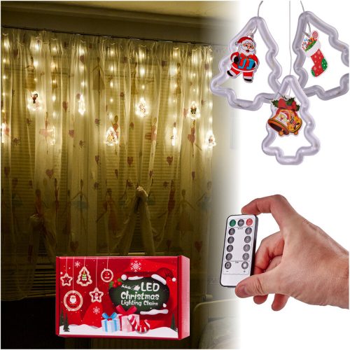 LED Christmas Tree Picture Curtain Lights 3m 10 USB Bulbs