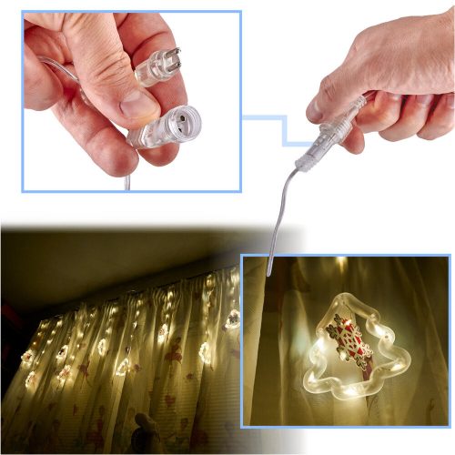 LED Christmas Tree Picture Curtain Lights 3m 10 USB Bulbs
