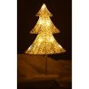 Álló karácsonyfadísz 39cm 10LED meleg sárga elemes karácsonyfa 39cm