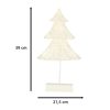 Álló karácsonyfadísz 39cm 10LED meleg sárga elemes karácsonyfa 39cm