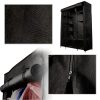 Fabric folding wardrobe textile wardrobe XXL black