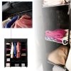 Fabric folding wardrobe textile wardrobe XXL black
