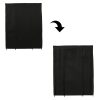 Fabric folding wardrobe textile wardrobe XXL black