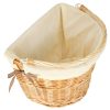 Wicker basket for bicycle front basket wicker insert white