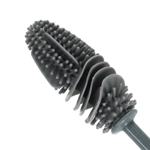 Bottle cleaning brush silicone pad black