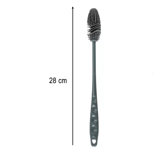 Bottle cleaning brush silicone pad black