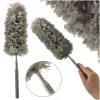 Telescopic broom dusting brush gray