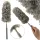 Telescopic broom dusting brush gray