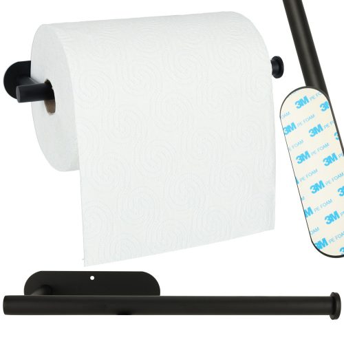 WC-papírtartó fekete