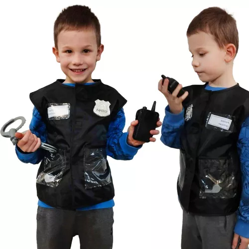 Carnival costume police costume set for ages 3-8
