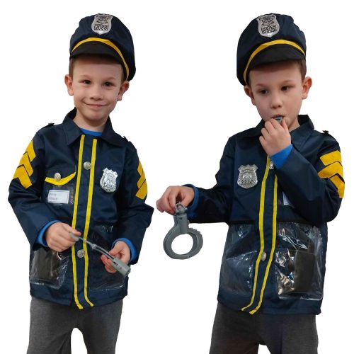 Carnival costume police handcuff set for ages 3-8