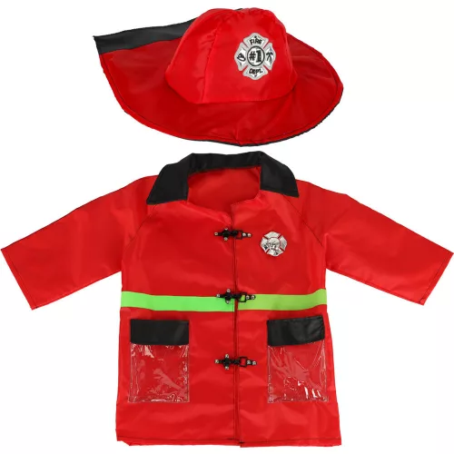 Firefighter walkie-talkie carnival costume for ages 3-8