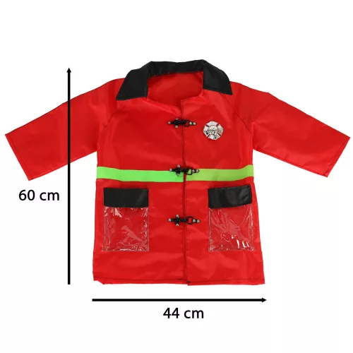 Firefighter walkie-talkie carnival costume for ages 3-8