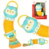 Harmony harmonika gyerekeknek narancssárga bagoly játék LED 30cm
