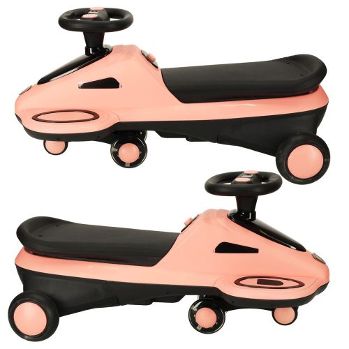 Gravity Ride világító LED kerekű zenélő roller 74cm rózsaszín/fekete max 100kg