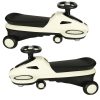 Gravitációs roller világító LED kerekekkel és zenélő rollerrel 74cm bézs/fekete max 100kg