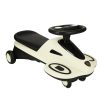 Gravitációs roller világító LED kerekekkel és zenélő rollerrel 74cm bézs/fekete max 100kg