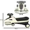 Gravitációs roller világító LED kerekekkel és zenélő rollerrel 74cm bézs/fekete max 100kg