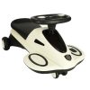 Gravitációs roller világító LED kerekekkel és zenélő rollerrel 74cm bézs/fekete max 100kg