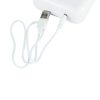 Mini hőnyomtató fotócímkével + USB kábel, négyzet alakú, kék