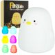 Children's silicone LED night light white penguin