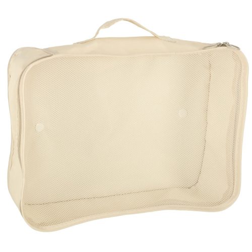 Suitcase Organizers Travel Set 8 Pieces for Clothes Storage Accessories Waterproof Bags Makeup Bag Shoe Bag in Beige