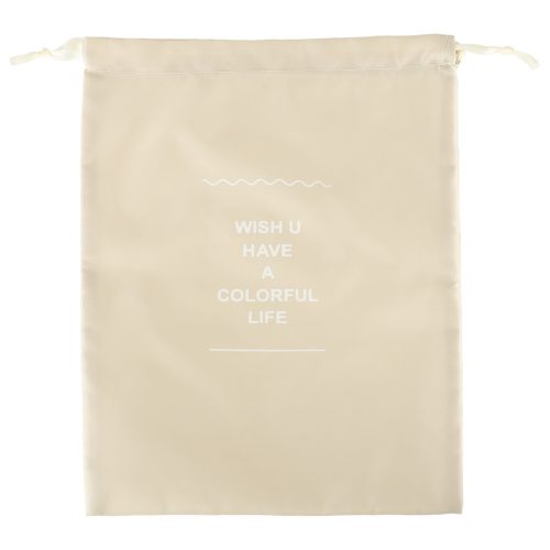 Suitcase Organizers Travel Set 8 Pieces for Clothes Storage Accessories Waterproof Bags Makeup Bag Shoe Bag in Beige