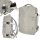 Travel backpack for airplane waterproof USB cable 45x16x28cm gray