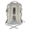 Travel backpack for airplane waterproof USB cable 45x16x28cm gray